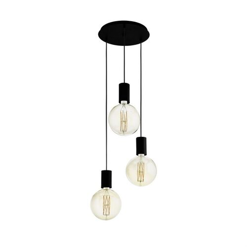 POZUETA H/L 3X40W E27 BLK 
