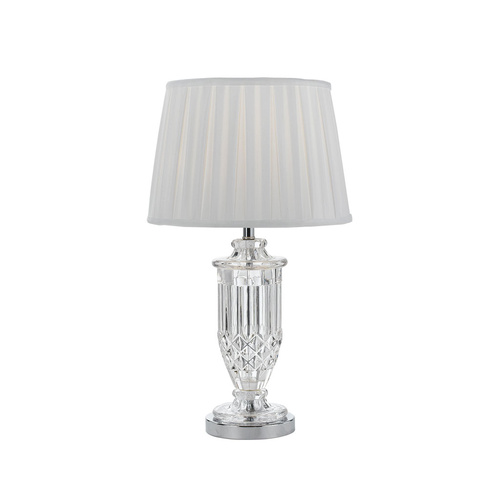 ADRIA TABLE LAMP 40wE27max  D:290 H:540 CHROME CLEAR WHITE