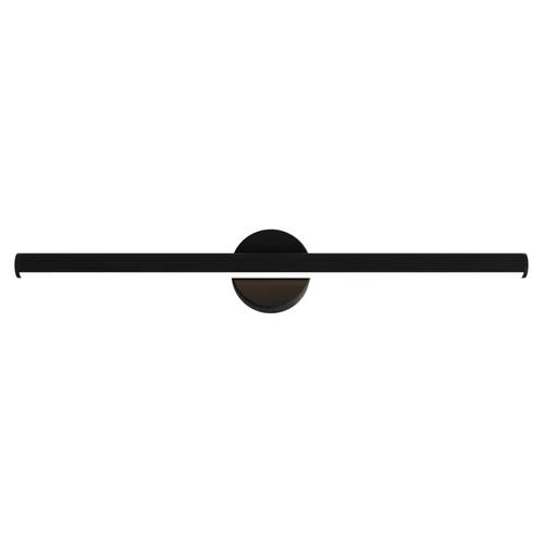 Aeris 600mm Fluted LED Wall Light 21W Tri Colour Non Dimmable Black IP20
