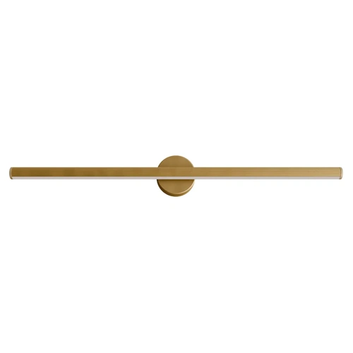 Aeris 800mm Fluted LED Wall Light 28W Tri Colour Non Dimmable Gold IP20