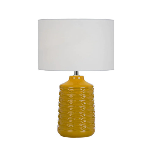 AGRA TL TABLE LAMP 25wE27max H:425 D:280 BUTTERSCOTCH/WHITE
