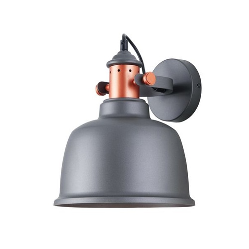 WALL Int S/M ADJ ES BELL Grey Wh w/Cop OD225mm