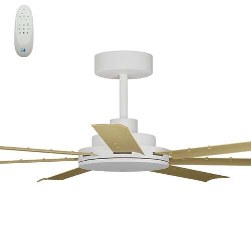 Alula 60" White Motor & Bamboo Blades Complete fan (two boxes)