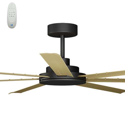 Alula 80" Black Motor & Bamboo Blades Complete fan (two boxes)