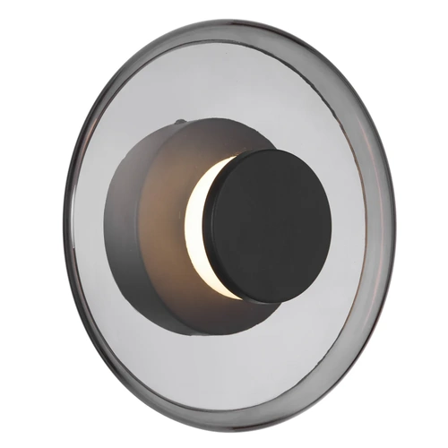 AMITY WALL BRACKET 8wLED 3000K D:250 P:80 IP20 435Lm BLACK SAND / SMOKE