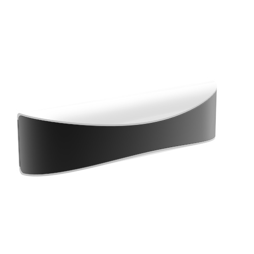 WALL S/M Up/Dn 10W CURVED Dark Grey 3K IP65 Opal Diff 276Lm