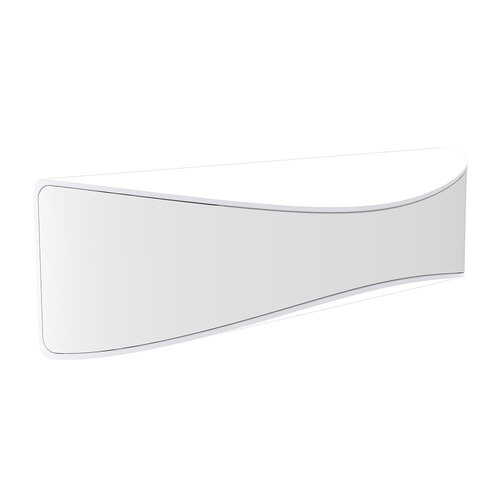 WALL S/M Up/Dn 7W CURVED Matt Wh 3K IP65 Opal Diff 350Lm