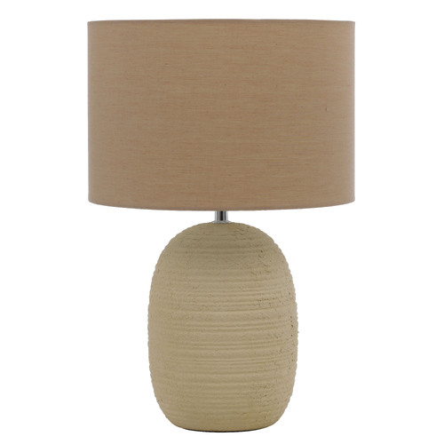 ARBRO CERAMIC TABLE LAMP 25wE27max D:300 H:455 SAND / SAND