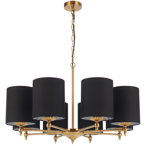 ARGOS 8LT PENDANT 8x25wE27max D:850 H:xxx CHAIN 2M ANT GOLD / BLACK