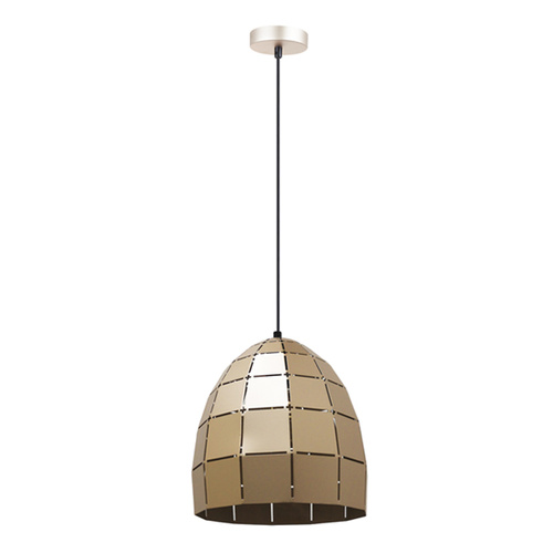 PENDANT ES Champagne Gold Tiled ELLIPSE OD250mm