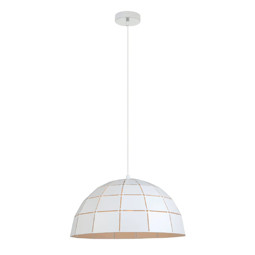 PENDANT ES Matt Wh Tiled DOME OD400mm