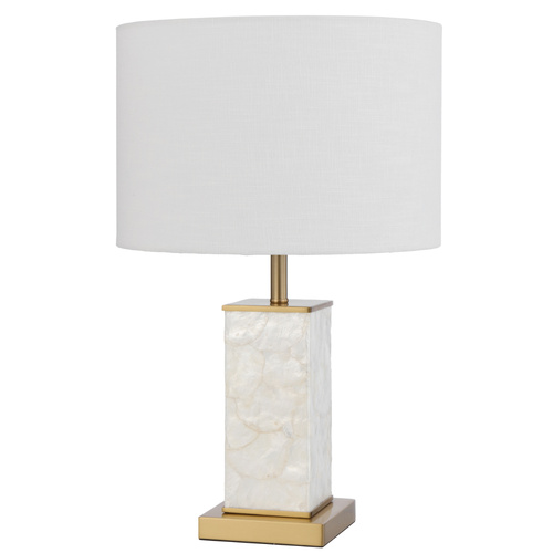 ARTIZO TABLE LAMP 25wE27max D300 H475 INLINE SWT WHITE SHELL / GOLD / WHITE