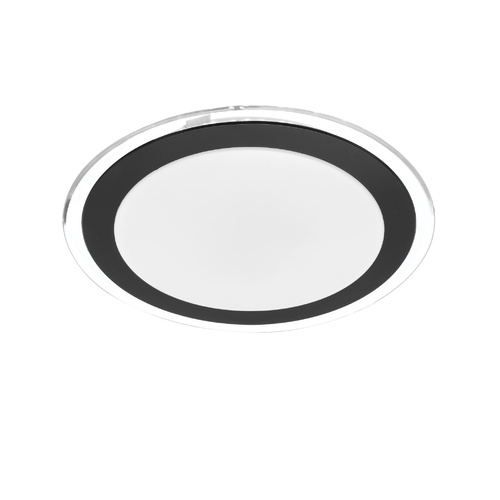 ASTRID OY33 LED OYSTER nonDim 18w LED D:330 3CCT-1400Lm SATIN/BLACK/CLEAR