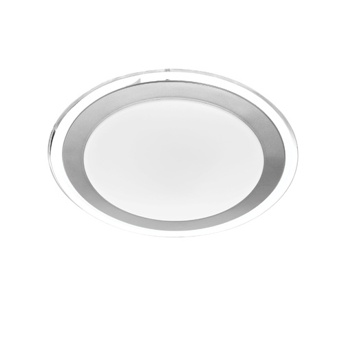 ASTRID OY33 LED OYSTER nonDim 18w LED D:330 3CCT-1400Lm SATIN/SILVER/CLEAR