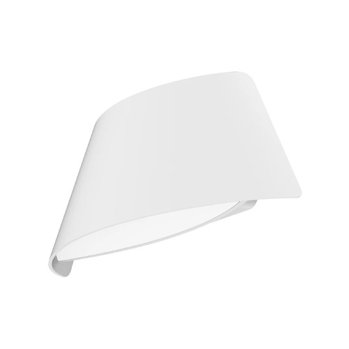 WALL S/M Up/Dn 9W CURVED Matt Wh 3K IP65 Opal Diff 531 Lm