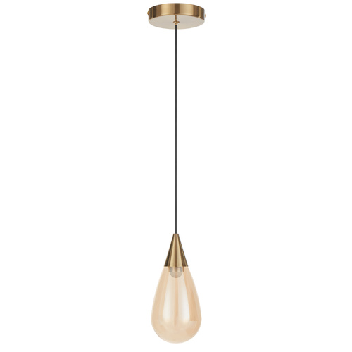 ATICO 1LT PENDANT 4wLED 3000K cab.2M D100 H232 NON-DIM PLUG 210Lm ANTIQUE GOLD / CHAMPAGNE