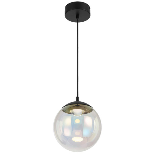 AURORA 20 PENDANT 6wLED 3000K 235Lm DIM D200 H230 cab.2m BLACK MATT/ RAINBOW