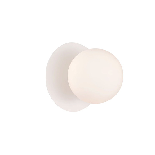 Wall Int S/M G9 Round Opal Diffuser w/ Round White Base