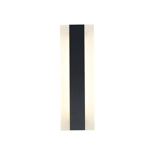 WALL S/M 9W RECT L300mm LED TRI 220 Lm IP65 Black w/FR Diff 2YR
