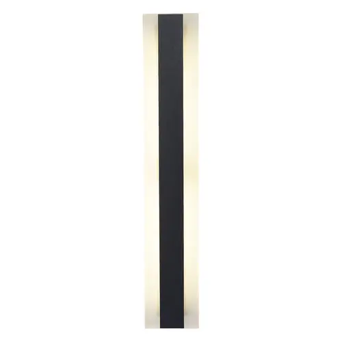 WALL S/M 18W RECT L570mm LED TRI 380 Lm IP65 Black w/FR Diff 2YR