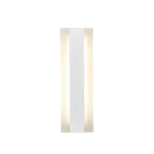 WALL S/M 18W RECT L570mm LED TRI 1340Lm IP65 White w/FR Diff 2YR