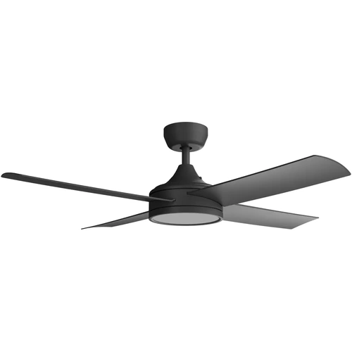 Breeze Silent DC PRO 48" Black All ABS with 24w LED Light kit