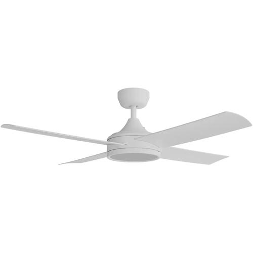 Breeze Silent DC PRO 48" White All ABS with 24w LED Light kit