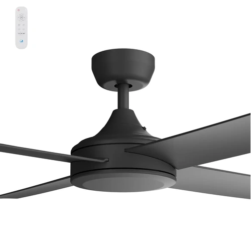 Breeze Silent DC PRO 52" Black All ABS with Remote