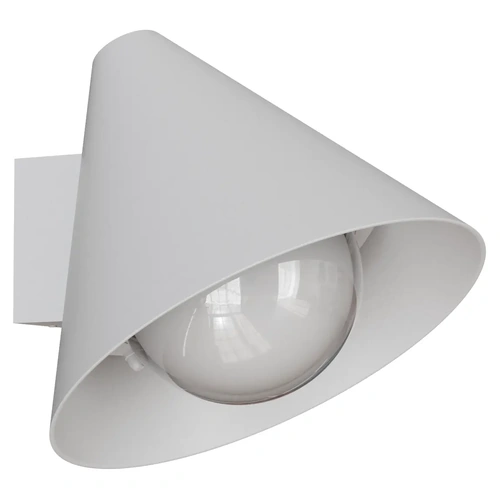 Becard E27 Cone Exterior Compact Wall Light White IP65