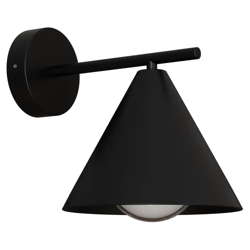 Becard E27 Cone Exterior Modern Coach Wall Light Black IP65