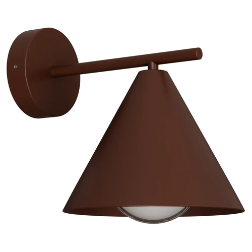 Becard E27 Cone Exterior Modern Coach Wall Light Rust IP65
