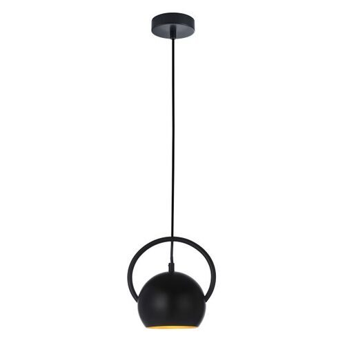 PENDANT ES MATT BLK DOME OD200mm