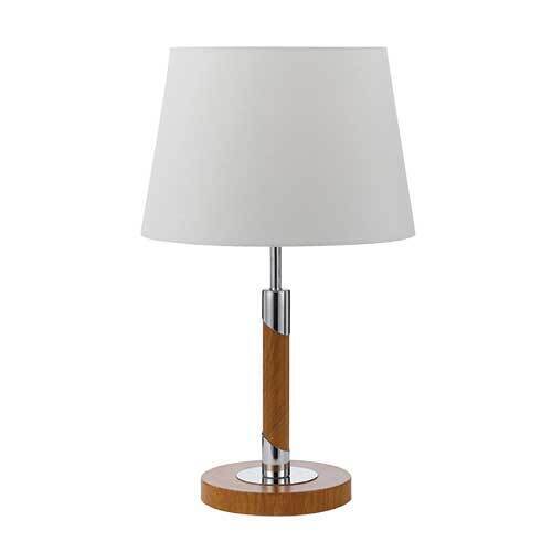 BELMORE TABLE LAMP 40wE27  D:300 H:500 TEAK / WHITE - LIGHT