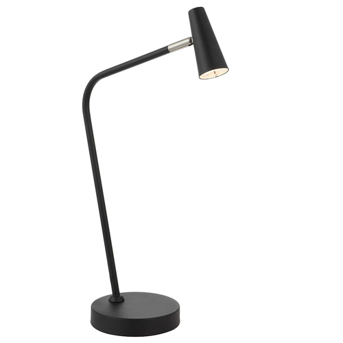 BEXLEY TABLE LAMP 3wLED 3000K 3 STEP TOUCH SWITCH DIM 368Lm 140x310x490 BLACK