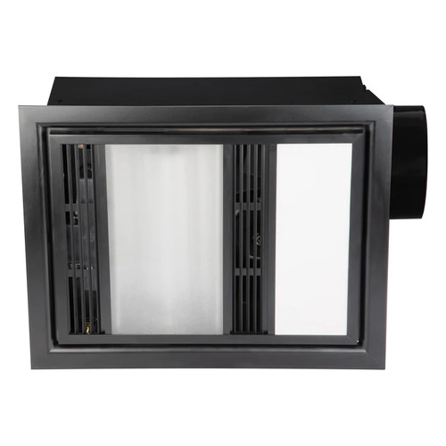 Profile Plus LED 2 Heat 3 in 1 Bathroom Heater with High Extraction Exhaust  Fan White (MBGU306)