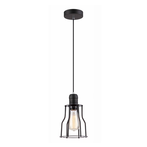 PENDANT ES Blk WIRE BEER GLASS (Angled Cage) OD156mm
