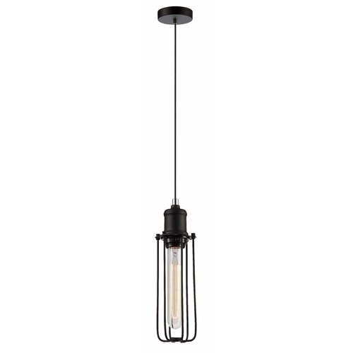 PENDANT ES Blk TUBULAR CAGE OD75mm