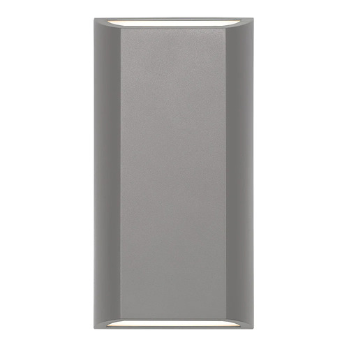 BLOC LED UP-DOWN WALL LAMP 2*4W nonDIM D113 H220 P51 SILVER 3cct 570Lm IP65