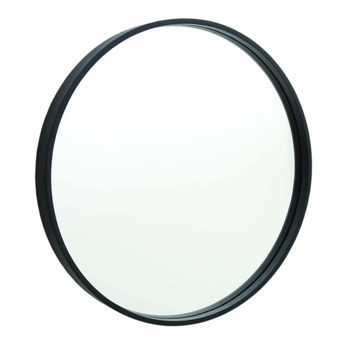 Contractor 600mm Diameter Round Black Frame Mirror with Demister
