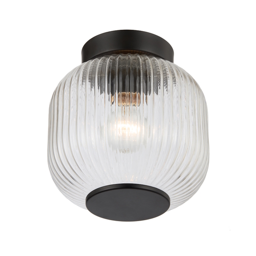 BOBO 20CM BATTEN FIX 40wB22max HOLE 35MM D200 H180 BLACK/CLEAR