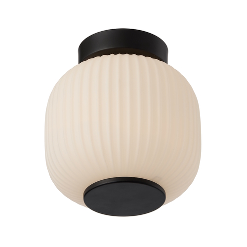 BOBO 20CM BATTEN FIX 40wB22max HOLE 35MM D200 H180 BLACK/OPAL MATT