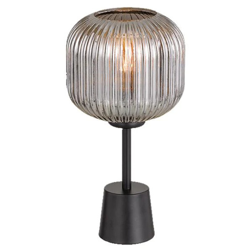 BOBO TABLE LAMP 25wE27max D:205 H:390 BLACK/CLEAR