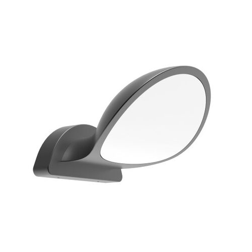 WALL S/M 10W Semicircle Dark Grey 3K IP65 430 Lm