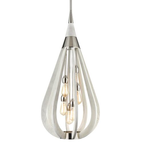PENDANT ES X 6 Winter Moss LGE TEAR DROP OD492mm