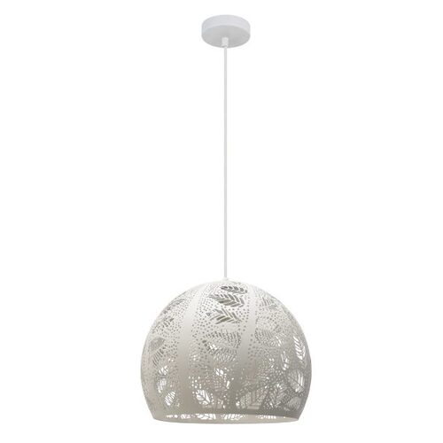 PENDANT ES WH Embossed DOME OD300mm w/Wh