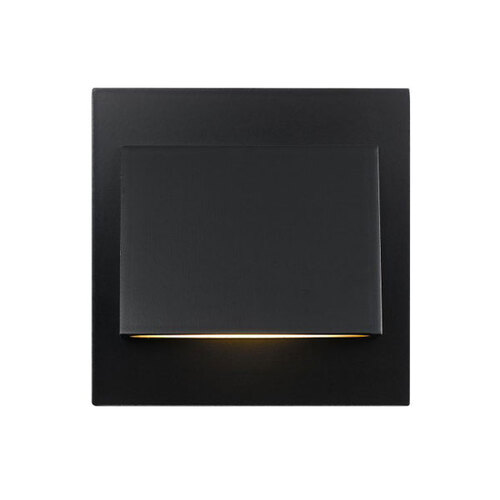 BREA SQUARE STAIR LIGHT 3wLED L:75 W:75 BLACK MAT CO:50 VEGA 3000k