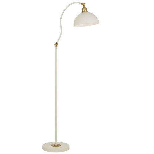 BREVIK FLOOR LAMP 25wE27max L375 W280 H:1550 SHADE D:250 H:215 BEIGE SATIN/ BRASS