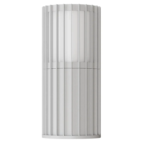 Bright 5W LED Tri Colour Ribbed Up Exterior Wall light Non Dimmable White IP65