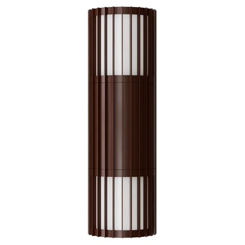 Bright 10W LED Tri Colour Ribbed Up Down Exterior Wall light Non Dimmable Rust IP65