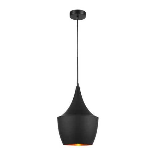 PENDANT ES Blk ANGLED BELL OD250mm